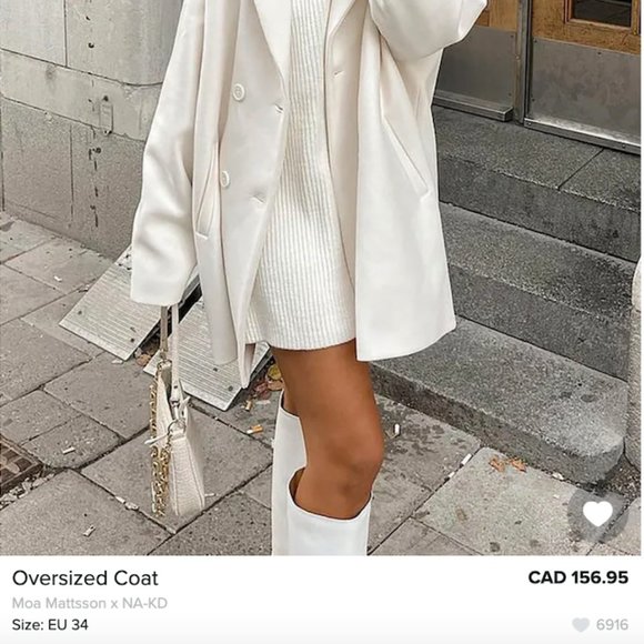 Oversized Coat ~ Moa Mattsson x NA-KD - Picture 3 of 5